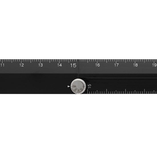 Aluminium multi Ruler [30cm] Black A