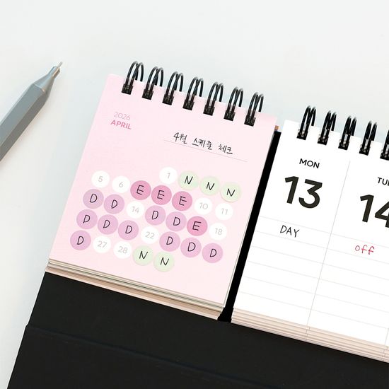 2026 비기닝 심플 데스크 캘린더 위클리