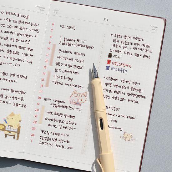 [날짜형] 2026 새틴북 데일리 다이어리