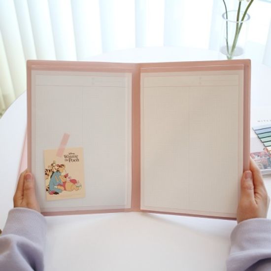 노트 파일홀더 A4/B5/A5 클리어 L자 서류