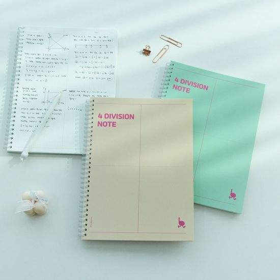 B군 수학4분할 모눈 스프링 노트 