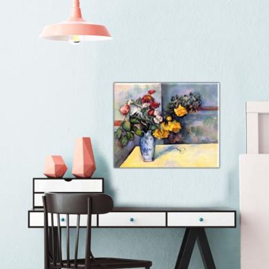 명화 세잔 인테리어 그림액자 정물 꽃병에 꽂힌 꽃
