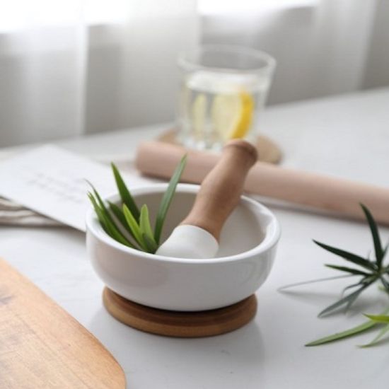 온나 도자기 미니 절구세트