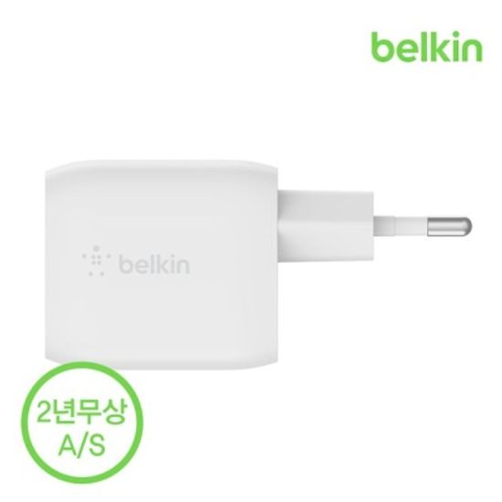 벨킨 듀얼 USB-C타입 PD 3.0 고속 충전기 WCH011kr