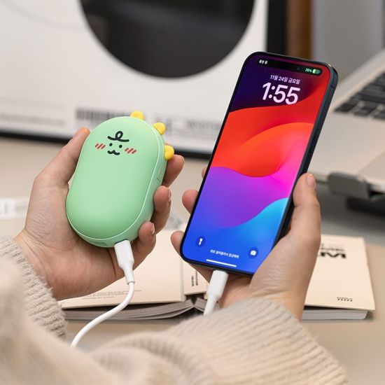 니니즈 조약돌 손난로 보조배터리 5000mAh C타입 충전