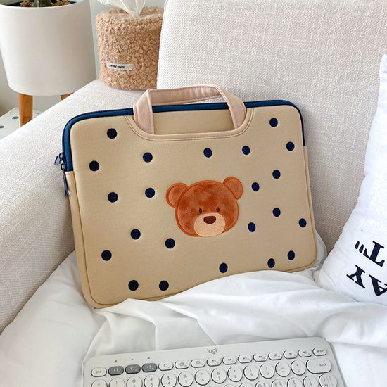 곰탱이 손잡이형 아이패드 노트북 파우치 맥북 가방