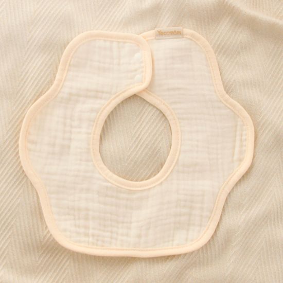 예꼬맘 아기 턱받이 3개 순면 거즈 침받이 빕