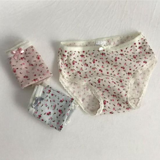 [3PCS]레이스꽃팬티