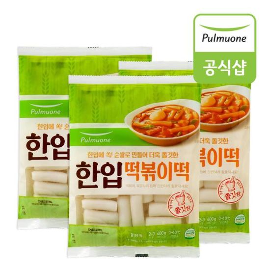 풀무원 한입 떡볶이떡(400g) x 3봉