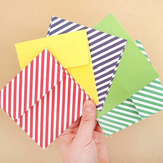 정사각 봉투 5set-옐로우