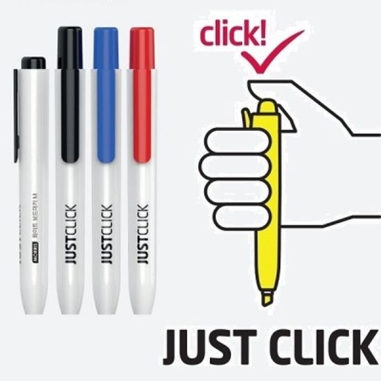 모리스 JUSTCLICK 노크식 화이트 보드마카 M 1다스