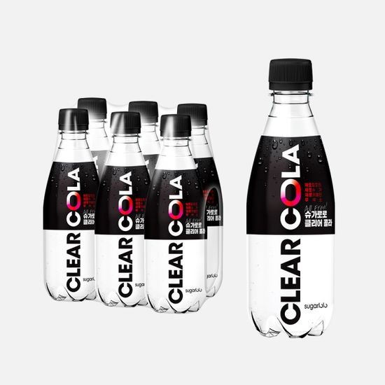 진짜 제로! 슈가로로 클리어 콜라 6병(350ml x 6병)