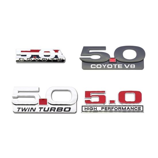D21 코요테 5.0 V8 트윈터보 엔진 엠블럼 스티커 뱃지