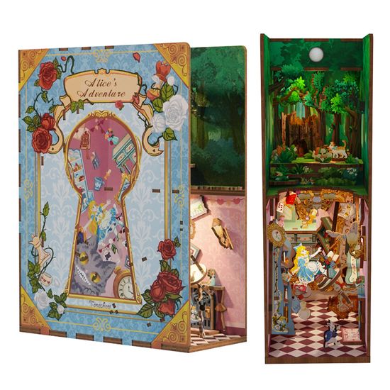 핸즈크라프트 DIY미니어처 북눅 북엔드 엘리스 모험