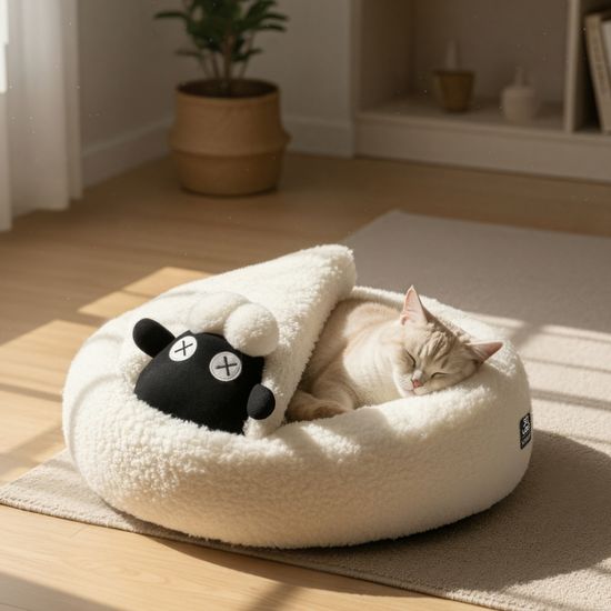 레토 양 강아지 방석 하우스형 쿠션  LDC-SH06