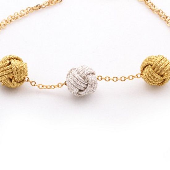 Triple knot ball 팔찌