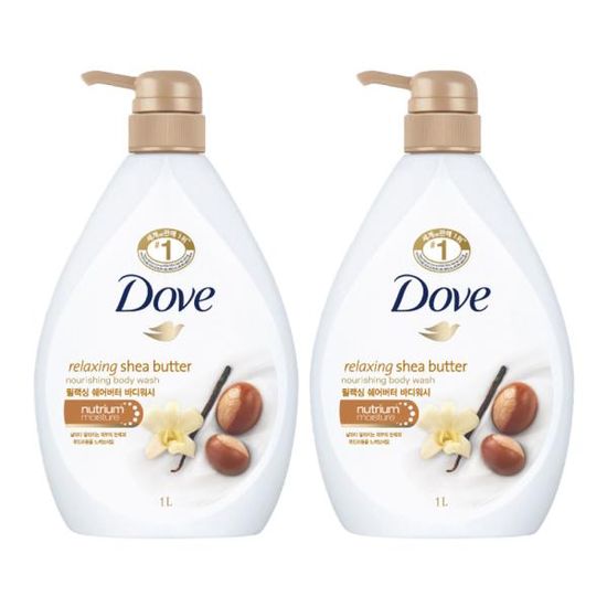도브 바디워시 릴랙싱 시어버터 1L (2개) 바디케어