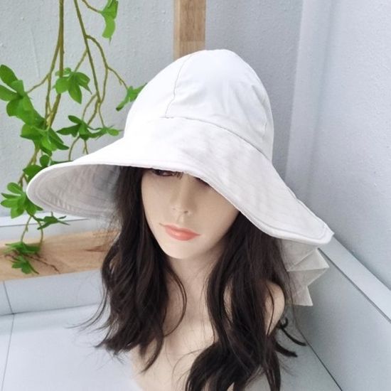 [애슬릿]무지 UV 차단 대두 오픈 챙넓은 벙거지 모자