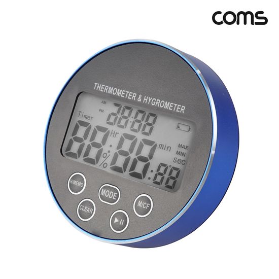 4in1 디지털 온습도계 타이머 시계 스톱워치 자석