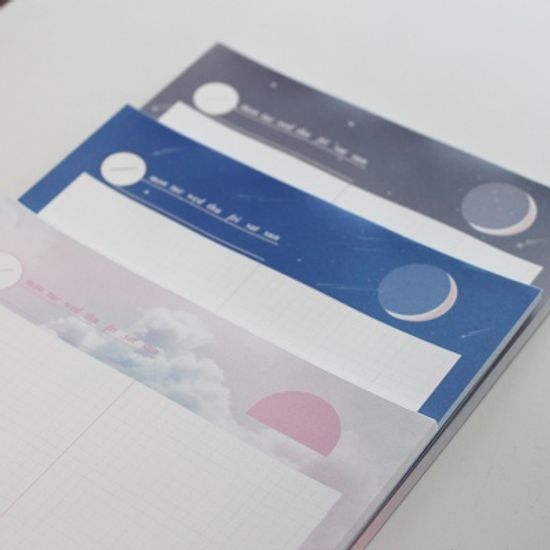 ICIEL 일상 그리드 노트 패드(L)-오늘은