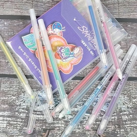 사쿠라 1.0mm 겔리롤 스타더스트 10색세트 PGB10CS4