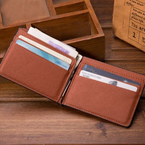 젠트 머니클립 카드지갑(브라운) 남자 가죽지갑