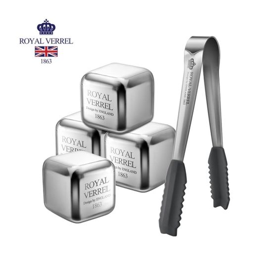 로얄버렐타이디 스텐얼음 아이스큐브 4구 (전용케이스