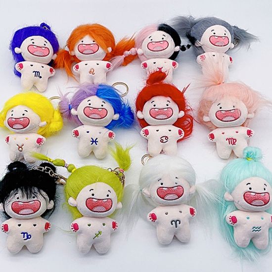 diy 애착 인형 머리 묶기 땋기 귀여운 캐릭터 키링