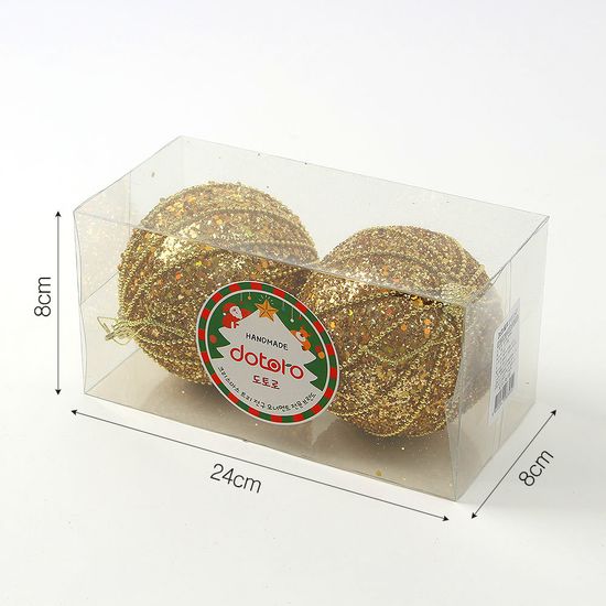 [도토로]로열골드 장식볼 2p(10cm) (샤이니팝)
