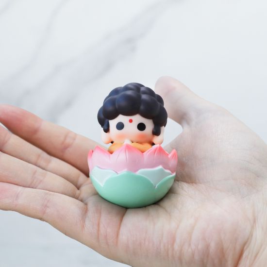 연꽃붓다 오뚝이 미니어쳐 불교굿즈