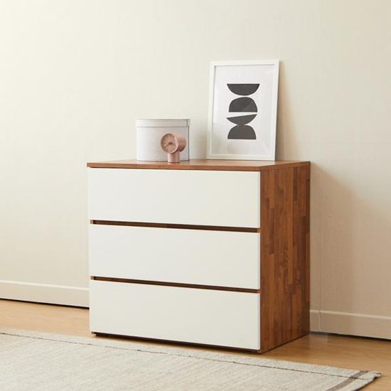 아르메 멀바우 패턴 3단 서랍장