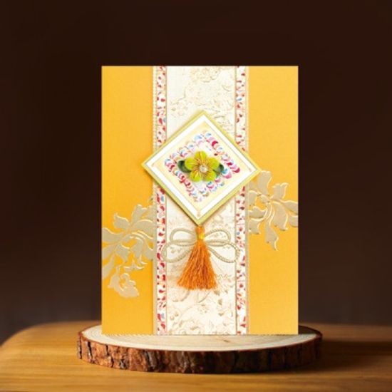 조각보꽃카드 전통 연하장 FT3005-2