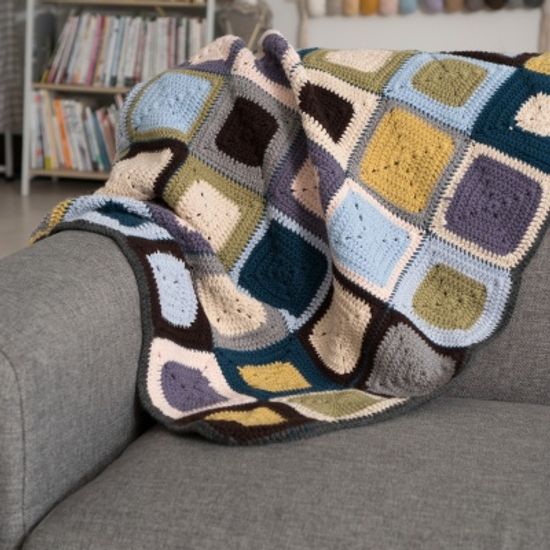 모던 프레임 블랭킷 - 코바늘키트(동영상 포함) 