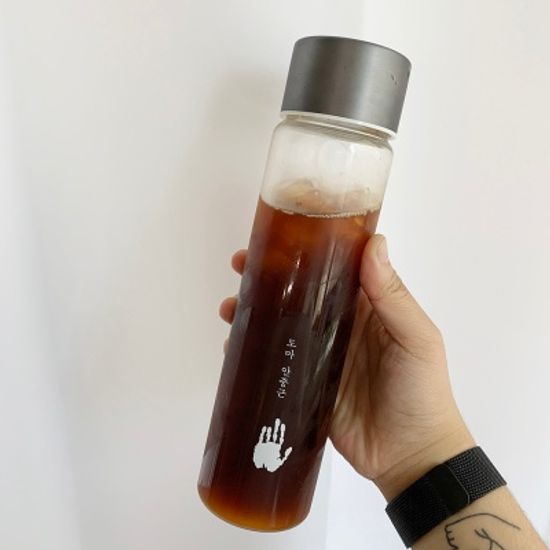 안중근 메탈 슬림 트라이탄 보틀 화이트 500ml