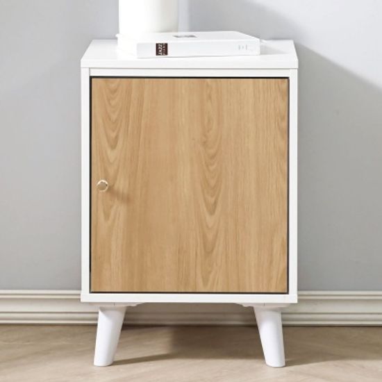 올슨 침실 선반 수납 미니 낮은 침대 협탁 (착불)