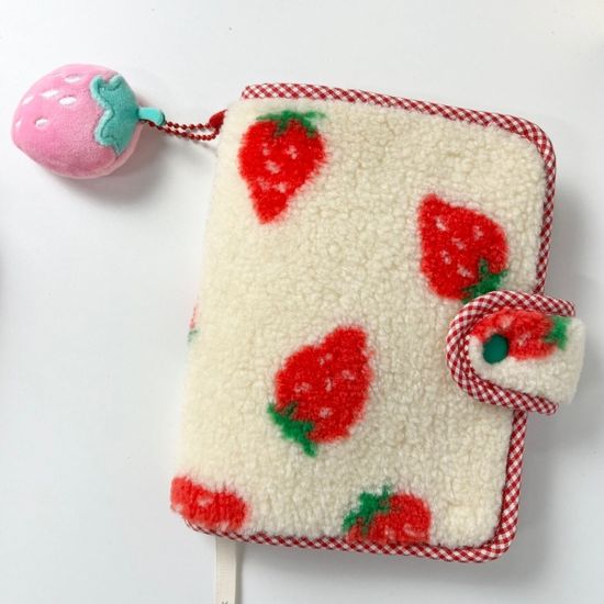 딸기뽀글이  북커버 다이어리커버