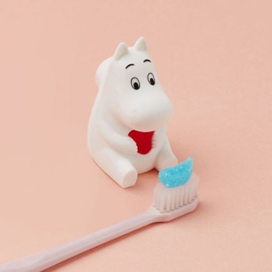 무민 칫솔꽂이+칫솔2개(블루,아이보리)