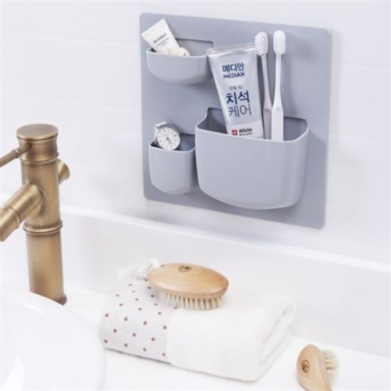 벽걸이 수납포켓 선반 소품정리함