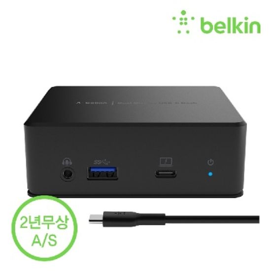 벨킨 USB-C 듀얼 디스플레이 도킹스테이션 INC002qc