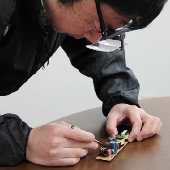 [I.L.K] 블랙 이케다 헤드형 확대경 HF-10ABC