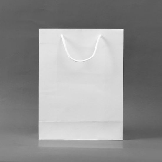 무지 세로형 쇼핑백 10p(20x28cm) (화이트) 쇼핑봉투