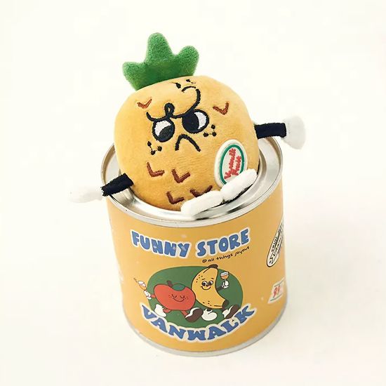 반워크 과일 통조림 키링 5종