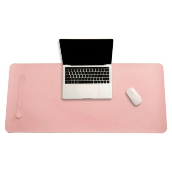 파스텔 휴대용 가죽 데스크 매트(핑크)/ 책상패드