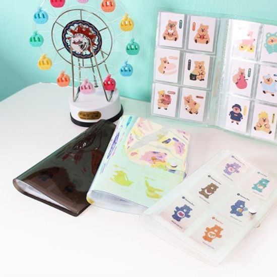 스티커 콜렉트북 앨범 띠부띠부씰 포켓몬 짱구 씰북