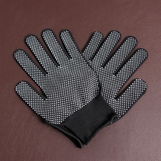 10p 신축성 뛰어난 블랙 도트 장갑/미끄럼방지 목장갑