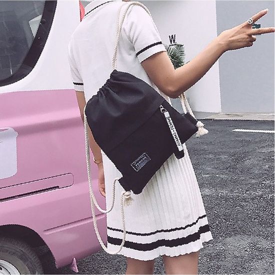 캔버스 스트링백팩 미니가방 미니배낭(WD0CAAE)