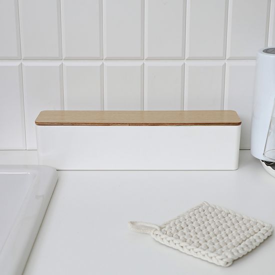 우드 뚜껑 젓가락 수저통