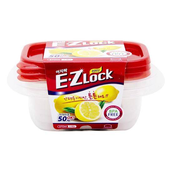 락앤락 뉴이지락 밀폐용기 270ml 3개입(WFHTCA5)