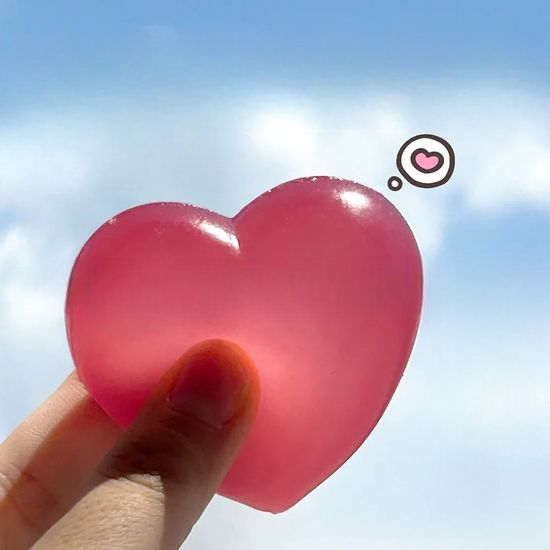 색변화 하트 말랑이 슬랑이 스퀴시 스트레스볼 커플