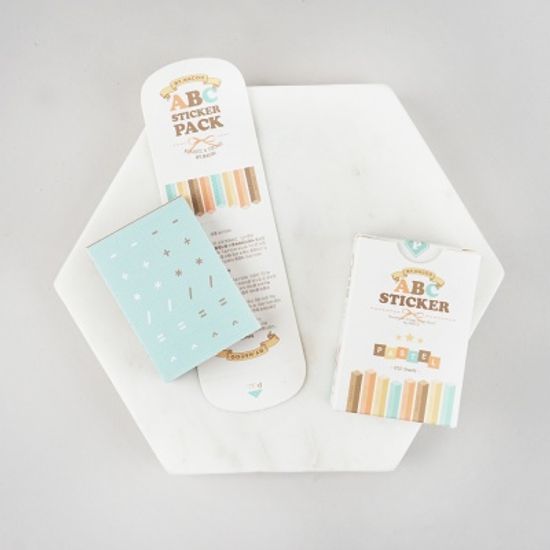 알파벳 스티커팩-02 파스텔